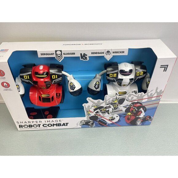 SHARPER IMAGE RC Robot Combat White & Red 2 Players - Picture 13 of 15